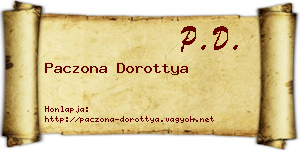 Paczona Dorottya névjegykártya